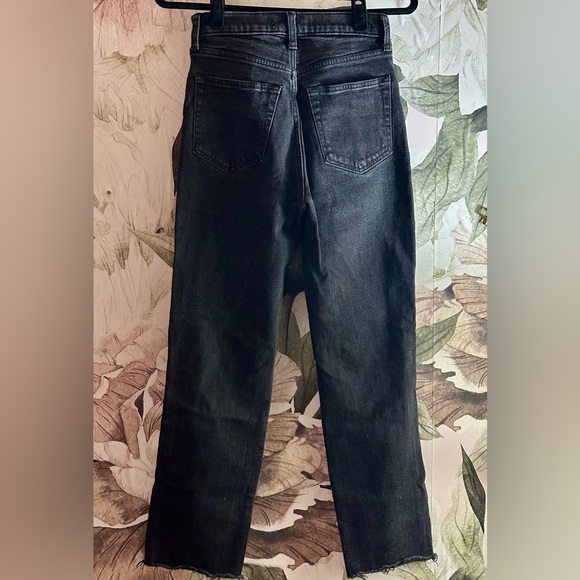 Abercrombie & Fitch “The Ankle Straight Ultra High Rise” Black Jeans EUC - Picture 7 of 7